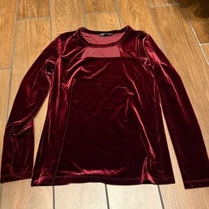 INC International Concepts Deep Red Blouse
